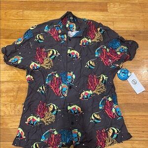Colorful Fish Print Shirt